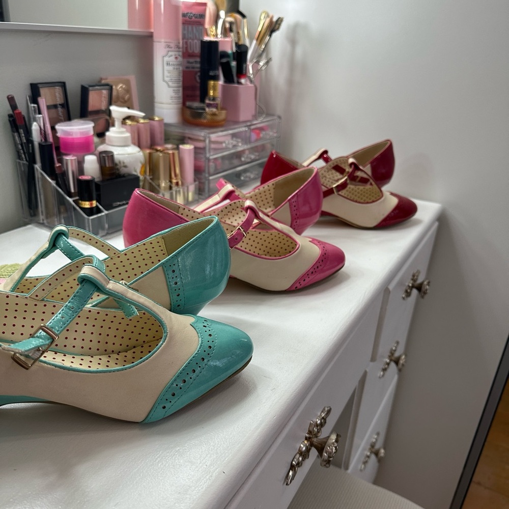 LOT of 3 Vintage style Kitten Heels- B.A.I.T Footwear